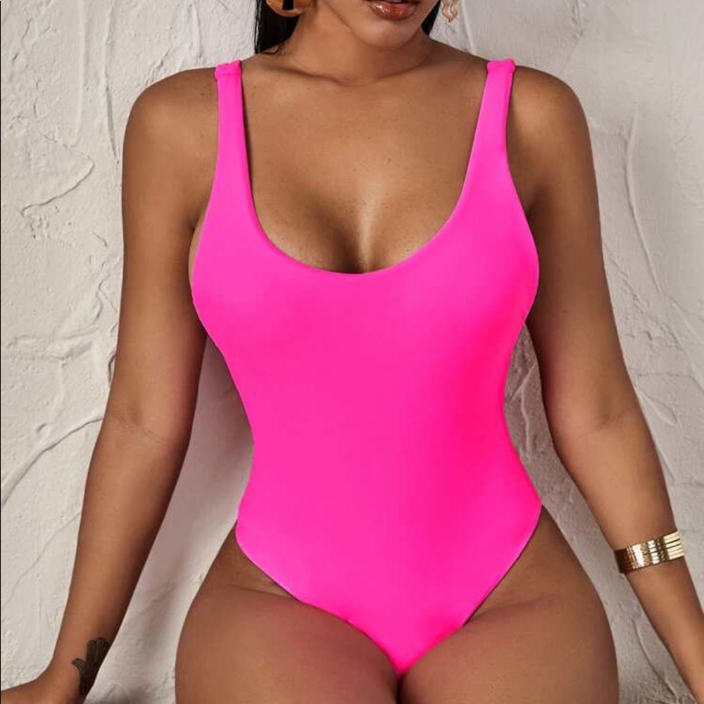 SHEIN Pink Bathing Suit One-piece